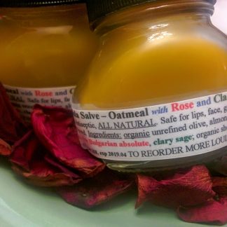 Oatmeal Rose w/Sage Calendula Salve